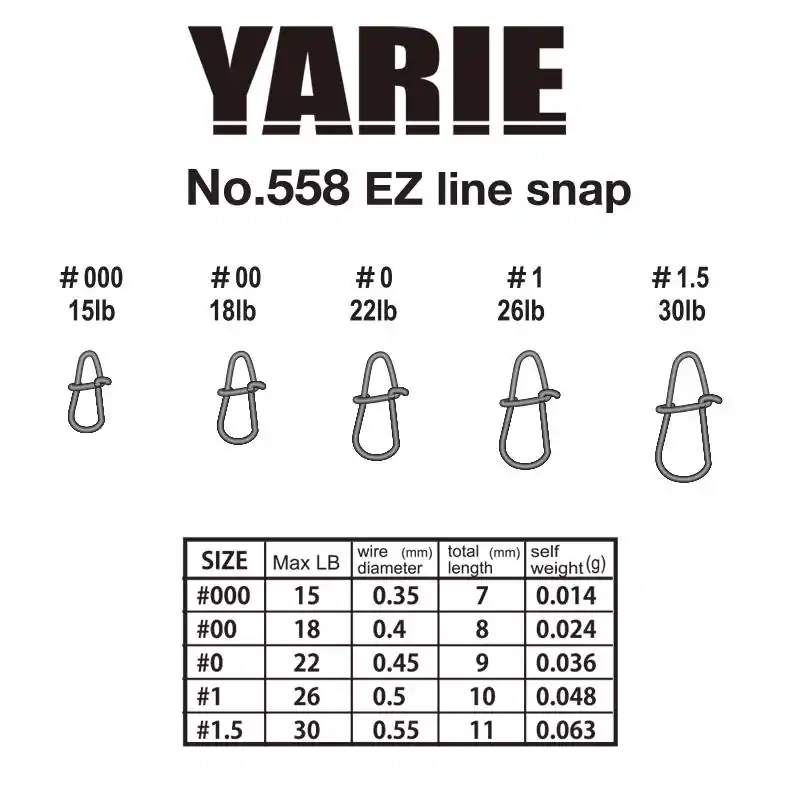 Gereduceerde Prijs Yarie Jespa Kapocs Yarie 558 Ez Line Snap 26Lb 1