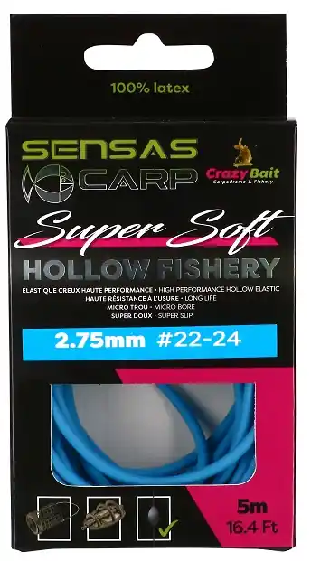 Flitsaanbieding Sensas Rakósgumi Hollow Fishery Super Soft 5m 2,75mm