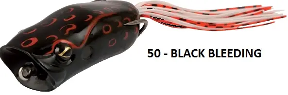 Rapture Popper Frog 60mm 1/2Oz(15g) Black Bleeding, gumibéka béka Beperkte Voorraad