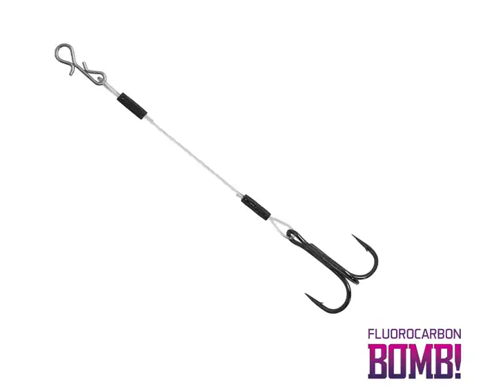 Superprijs Delphin BOMB! Twisto RIGS Fluorocarbon / 3db ( 8/8cm)