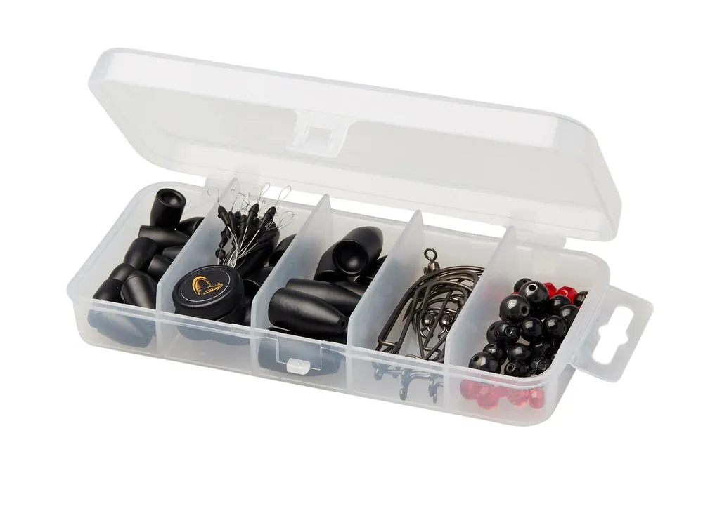Savage Gear T AND C RIGGING KIT 100 Darab texas és carolina rig szett Actieprijs
