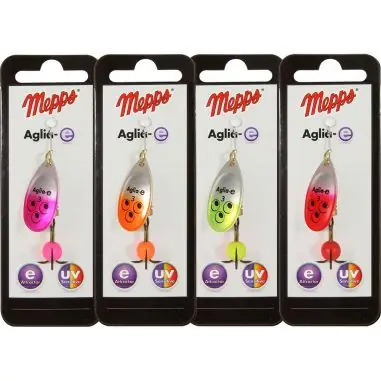 Mepps Aglia-e papírkártyás, 3, Piros, 6,5g körforgó Dagaanbieding
