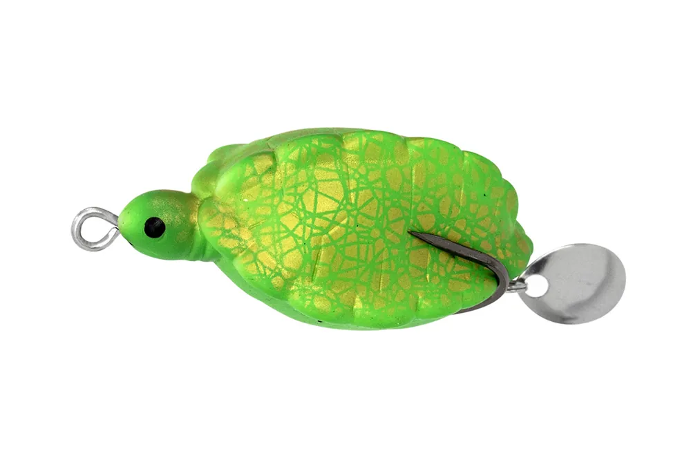 Uitverkoop Predator-Z Tortuga teknőcutánzat, 5cm, 11g, zöld, arany