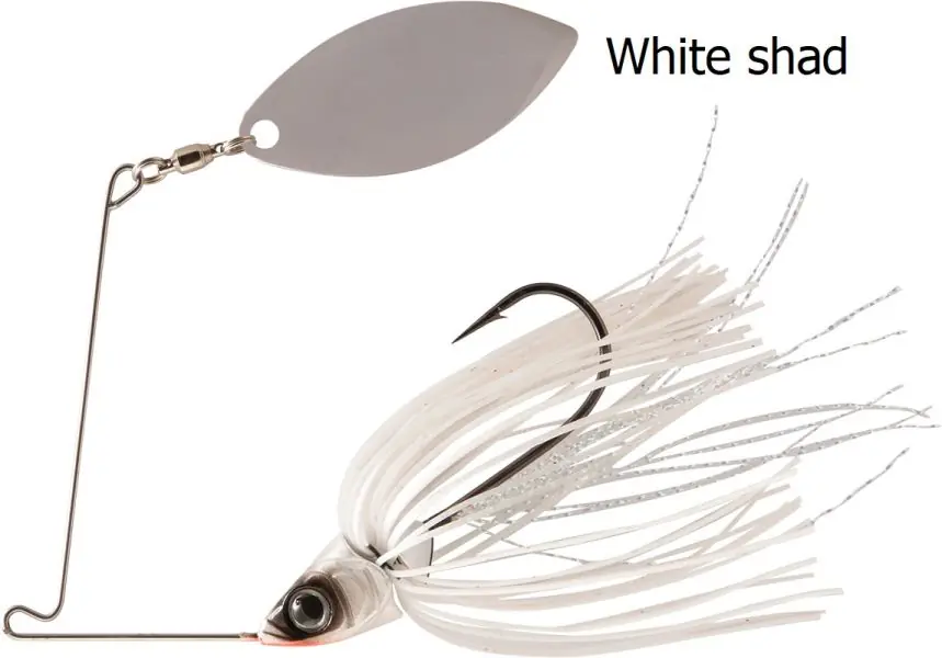 Gratis Retour Rapture Sharp Spin Single Willow 10g White Shad spinnerbait