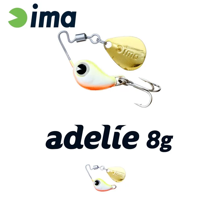 Finale Uitverkoop Ima Adelie 8 18mm 8g 006 Chart Back Pearl spinnerbait
