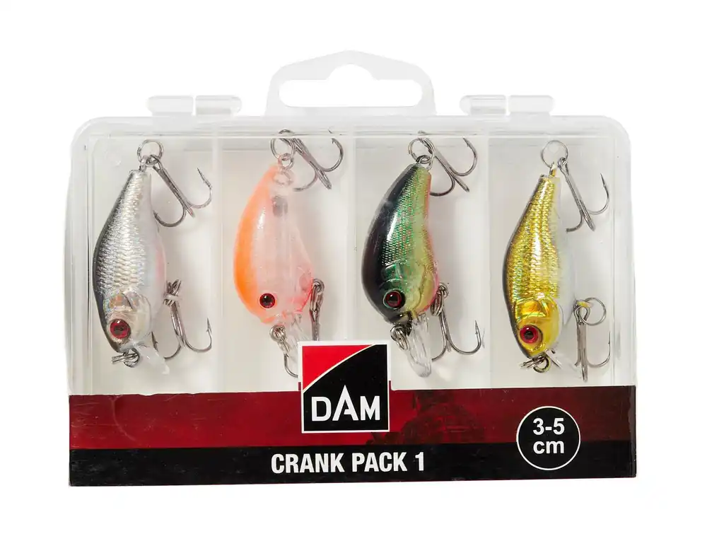 DAM CRANK PACK INC. BOX 3-5CM 3-5CM wobbler szett Laatste Versie