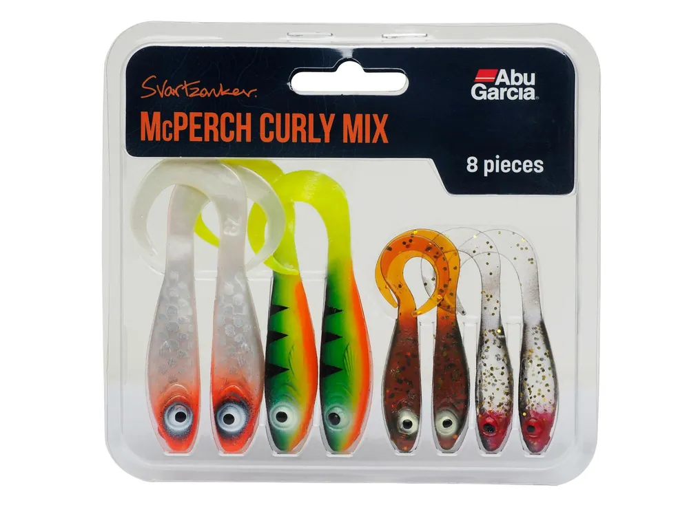 Merkproduct Abu Garcia Svartzonker McPerch Curly Mix 8 Darab gumihal szett