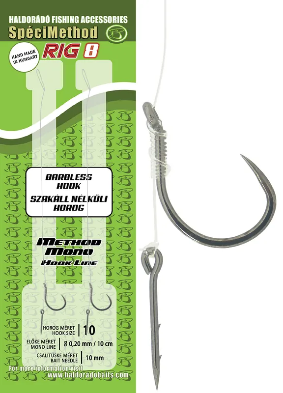 Bestel Nu Haldorádó SpéciMethod Rig8 Mono 10 mm / 10 barbless