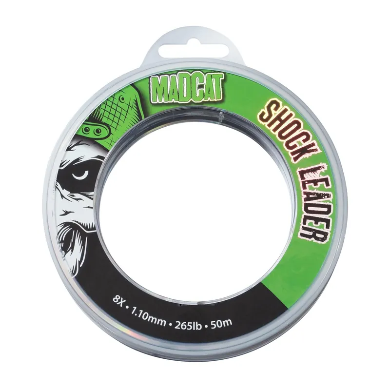 Lage Prijs MADCAT SHOCK LEADER 8X 50M 1.10MM harcsázó előkezsinór