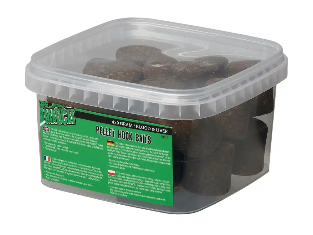 Tijdelijk Beschikbaar MADCAT 25mm - vér&máj harcsázó pellet 450g