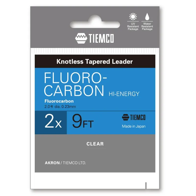 Koop Online Tiemco Vékonyodó Előke Fluorocarbon Hi-Energy Leader 9ft 6X