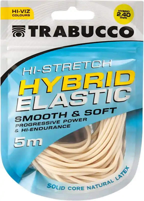 Trabucco HI-Stretch Hybrid Elastic 2,4mm 5m rakós gumi Laatste Versie