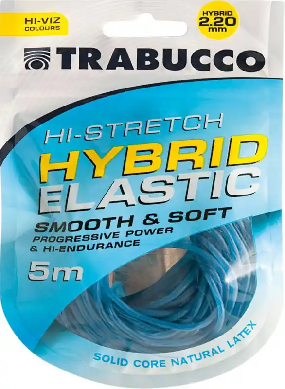 Koopje Trabucco HI-Stretch Hybrid Elastic 2,2mm 5m rakós gumi