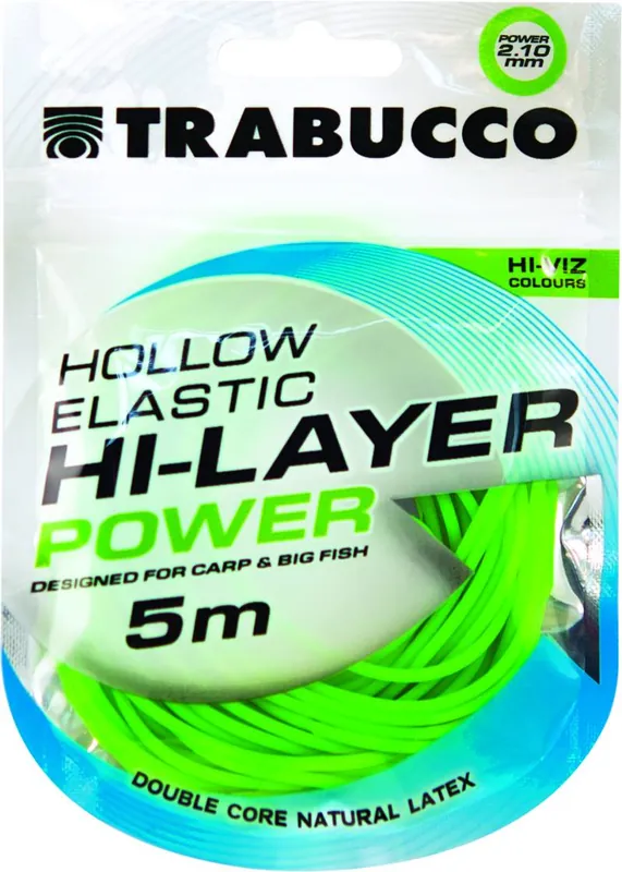 Favoriet Trabucco Hi-Layer Hollow Elastic Power rakós csőgumi 2,1mm 5m