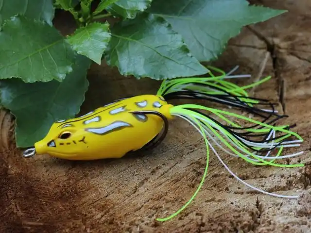Gereduceerde Prijs Rapture Dancer Frog 45mm 1/4Oz(7g) Yellow béka