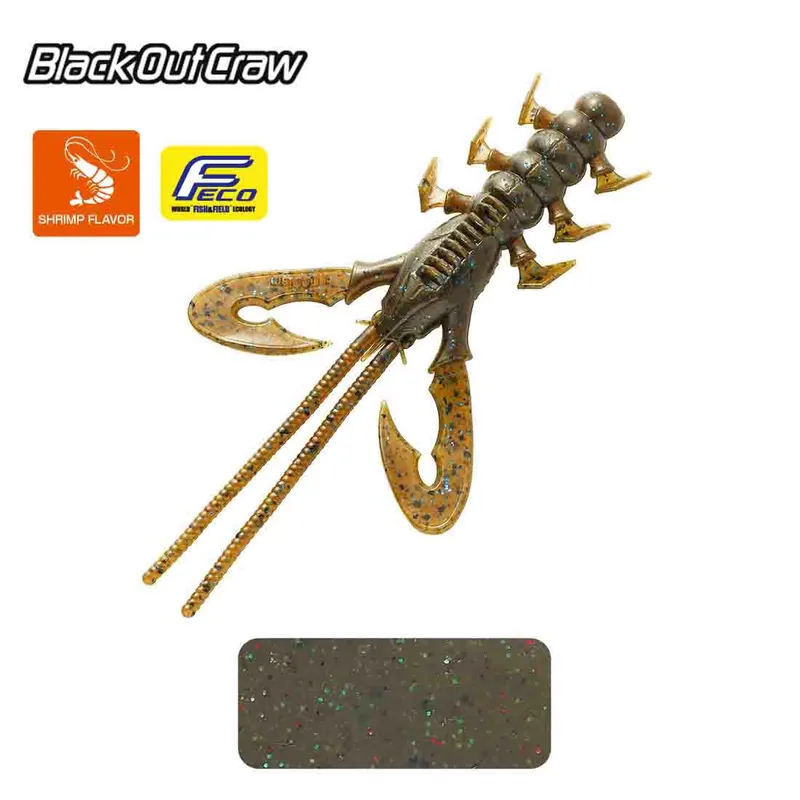 Tiemco Black Out Craw 4" 10cm Color 164 gumirák Lage Kosten