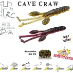 Beperkte Voorraad Herakles Cave Craw 3.8" 9.6cm Watermelon Red Flakes gumirák