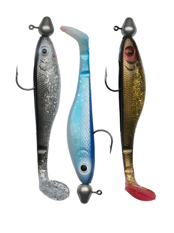 Abu Garcia Svartzonker McPrey 10gr Rigged 3-Pack The UV League gumihal szett Beperkte Voorraad