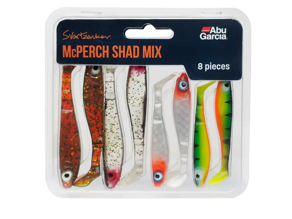 Koop Online Abu Garcia Svartzonker McPerch Shad Mix 8 Darab gumihal szett