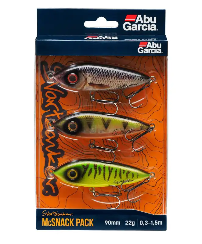 Gecertificeerd Abu Garcia Svartzonker McSnack 3-Pack 9cm 22g wobbler szett