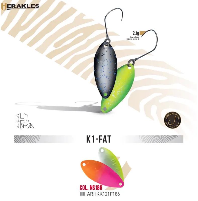 Herakles Area Spoon K1 Fat 2.1g Color Ns186 támolygó villantó Speciale Aanbieding