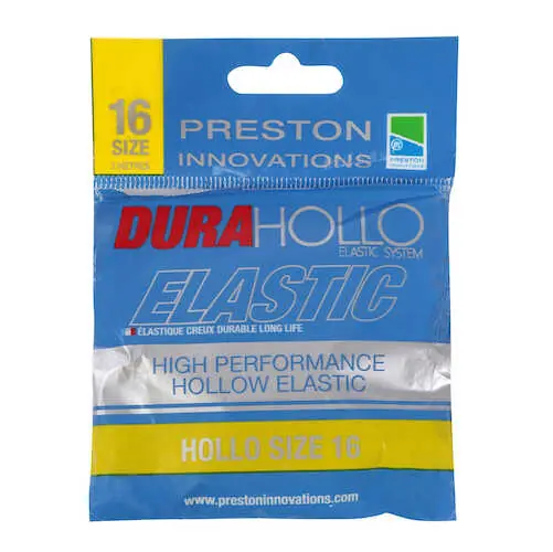 Express Levering Preston DURA HOLLO ELASTIC - SIZE 16 - YELLOW (SÁRGA 2,6mm)
