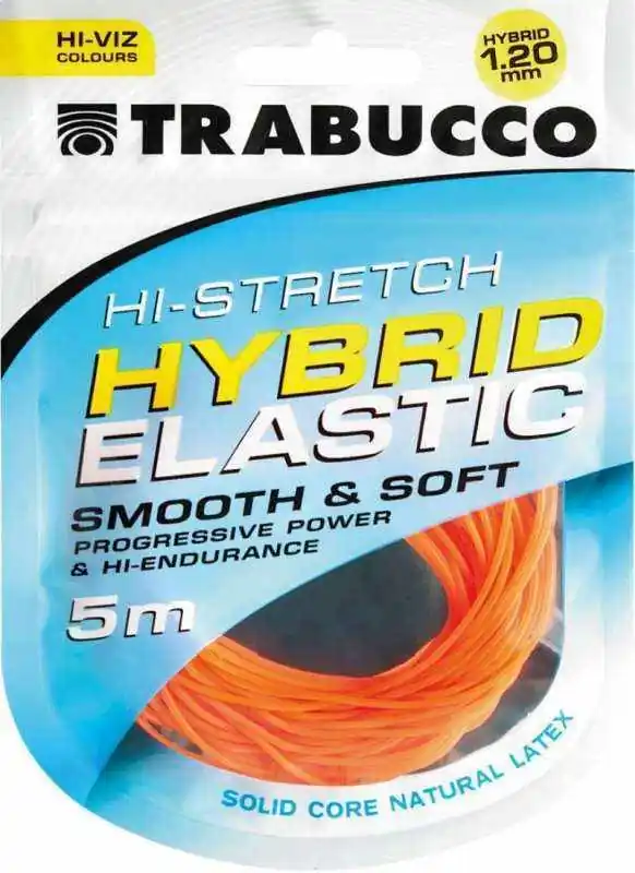 Koopje Trabucco HI-Stretch Hybrid Elastic 1,2mm 5m rakós gumi
