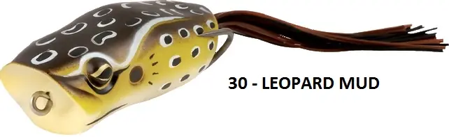 Rapture Popper Frog 60mm 1/2Oz(15g) Leop. Mud, gumibéka Koopje