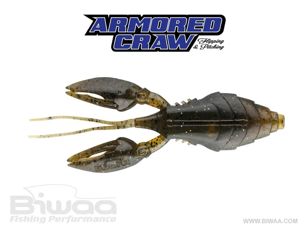 Seizoensaanbieding Biwaa Armored Craw 4" 10cm 02geen Pumpkin gumirák