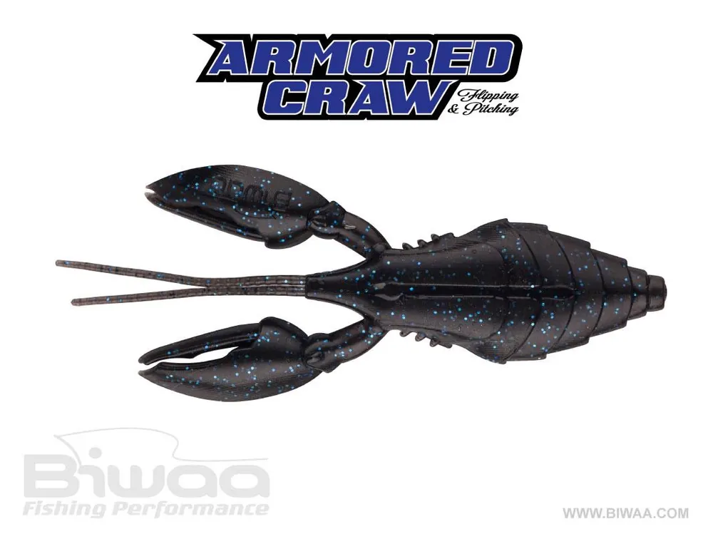 Biwaa Armored Craw 3" 7.5cm 10 Black & Blue gumirák Bestel Nu