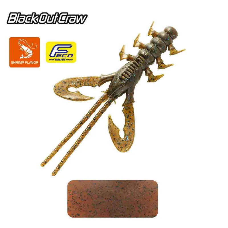 Lage Kosten Tiemco Black Out Craw 4" 10cm Color 102 gumirák