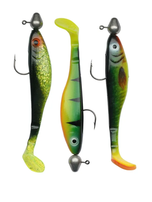 Uitverkoop Abu Garcia Svartzonker McPrey 10gr Rigged 3-Pack Ray of Light gumihal szett