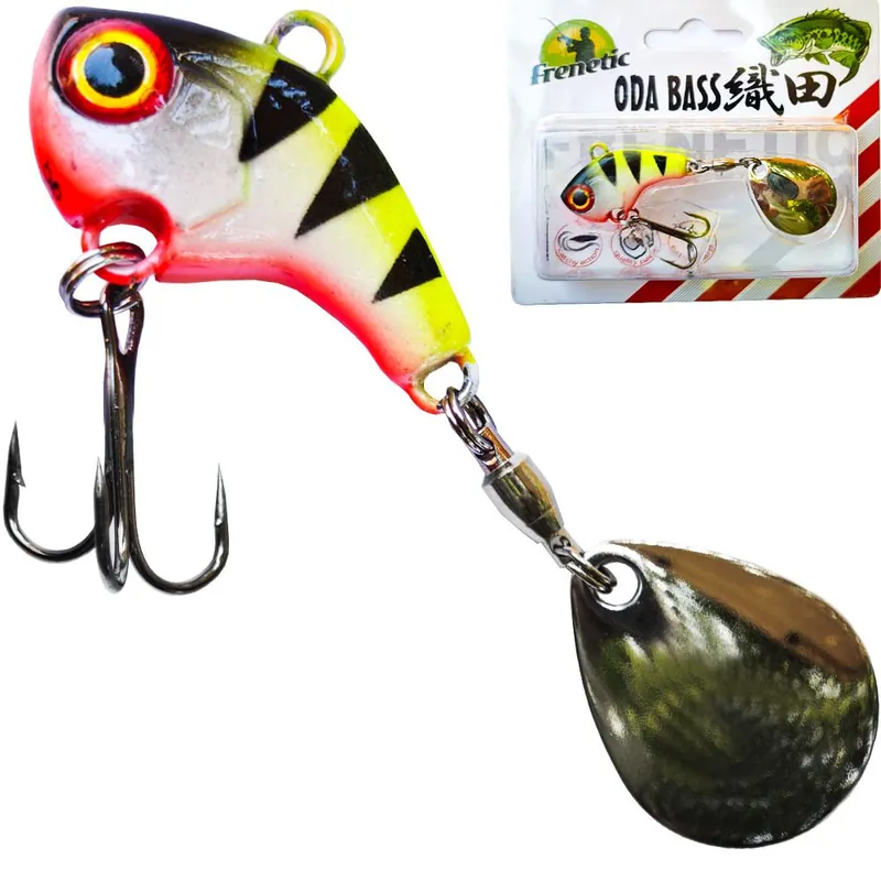 Frenetic ODA BASS 10g sügér 25+30mm tail spinner Uitverkoop