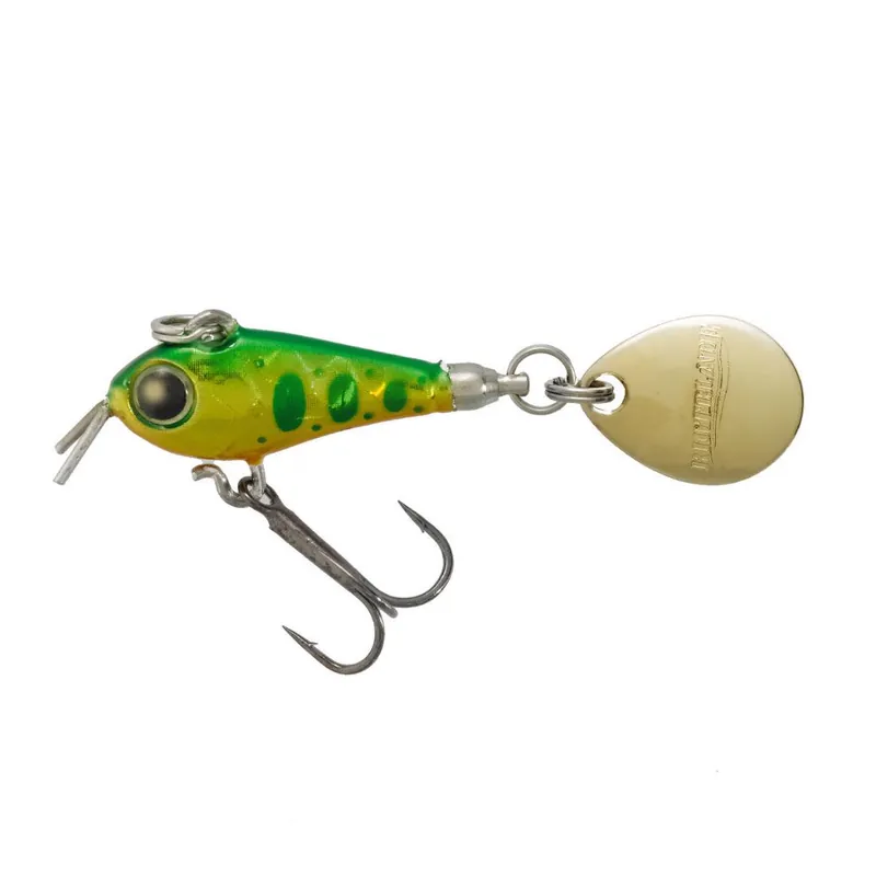 Spinnertail Tiemco Riot Blade S 20mm 5g 103 Holo Green Gold Yamame Korting