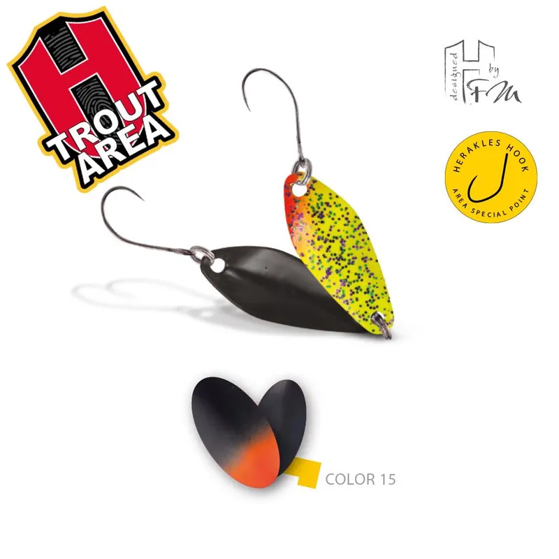 Gecertificeerd Herakles Area Spoon Losko 2.5g Color 15 Black Orange támolygó villantó
