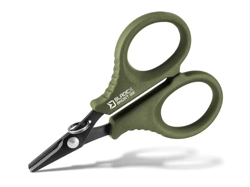 Veilige Betaling Delphin BladeX Short SS fogazott horgászolló (9,5 cm)