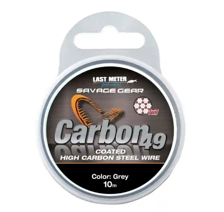 Op = Op Savage Gear Carbon49 Steelwire 10m 0.70mm 23kg 50lbs CG