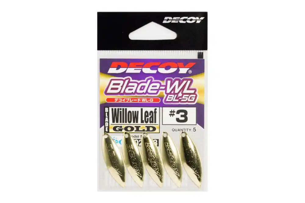 Beperkt Aanbod Spinner Blade Decoy Bl-5g Willow Leaf Gold 3.5