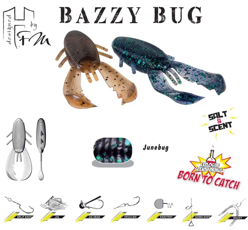 Direct Verzonden Herakles Bazzy Bug 3.2" 8cm Junebug gumirák