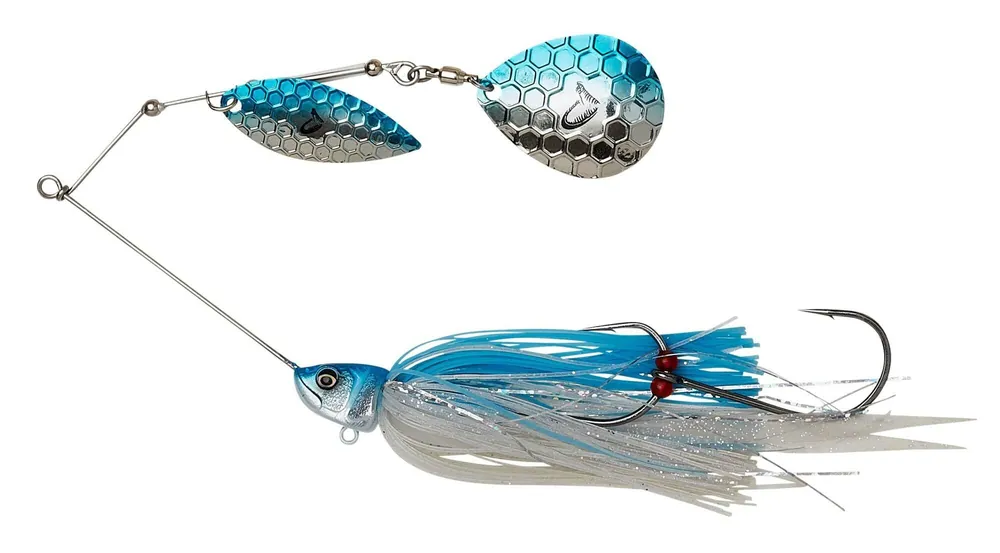 Direct Verzonden Savage Gear DA BUSH SPINNERBAIT 16cm 32G S Blue Silver spinnerbait