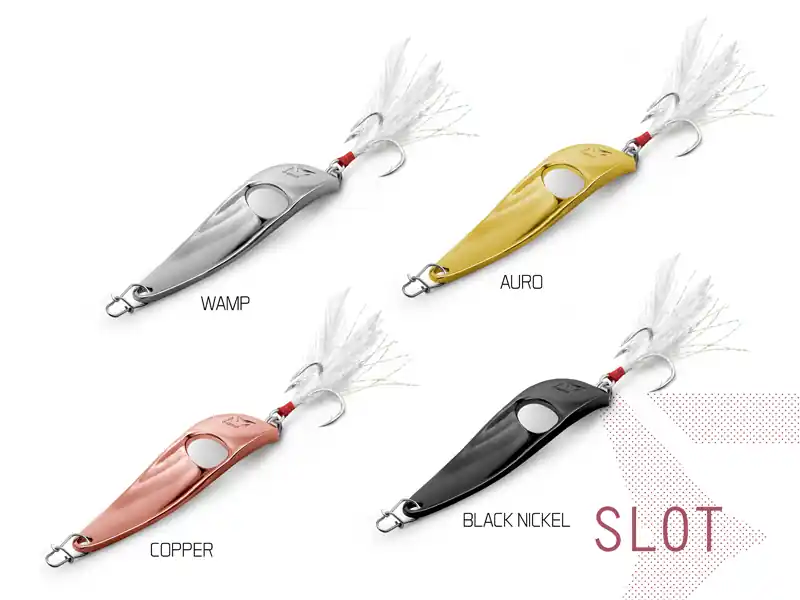 Veilige Betaling támolygó villantó Delphin SLOT (15g COPPER hook 4)