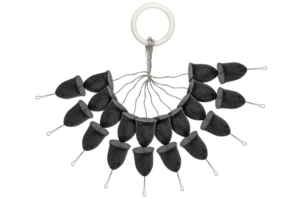 PZ Kúpos gumi stopper fekete, o8x10 mm, 20 db Rechtstreeks Van De Fabrikant