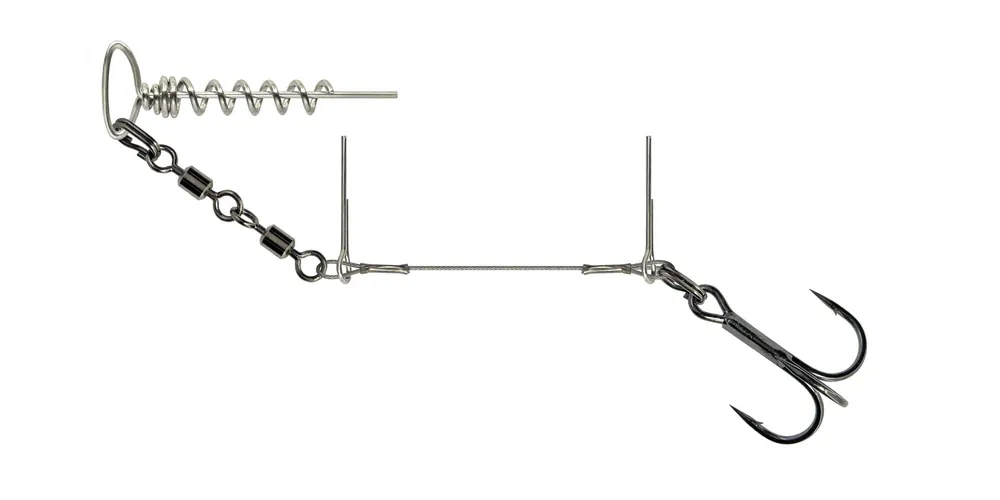 Snelle Levering Savage Gear SPIN RIG 11CM 0.70MM 2 Darab SGY 1 2 Darab gumihal szerelvény