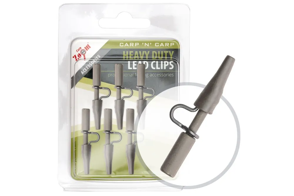 CarpZoom Extra erős ólomkapocs + gumihüvely, zöld, 6db Beperkte Voorraad