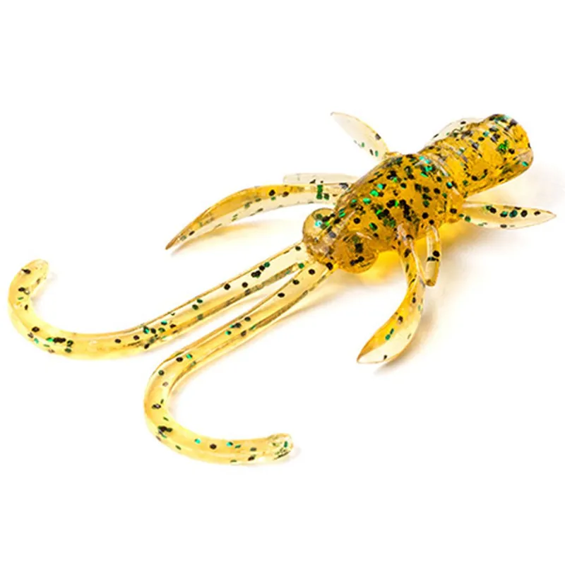 Merkproduct FISHUP Baffi Fly 1.5" (10pcs.), 036 - Caramel/Green & Black gumirák