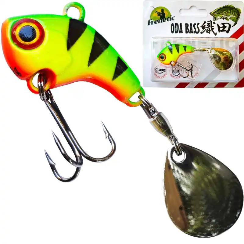 Frenetic ODA BASS 10g Tiger 25+30mm tail spinner Shop Nu