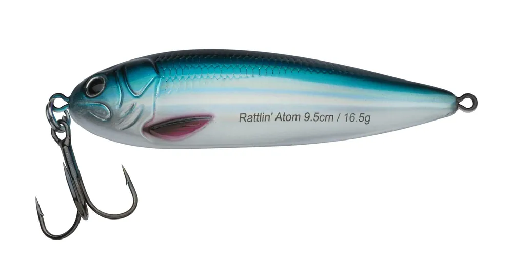 Goedkoop Abu Garcia Rattlin Atom 9.5cm/16.5g Baltic Herring támolygó villantó