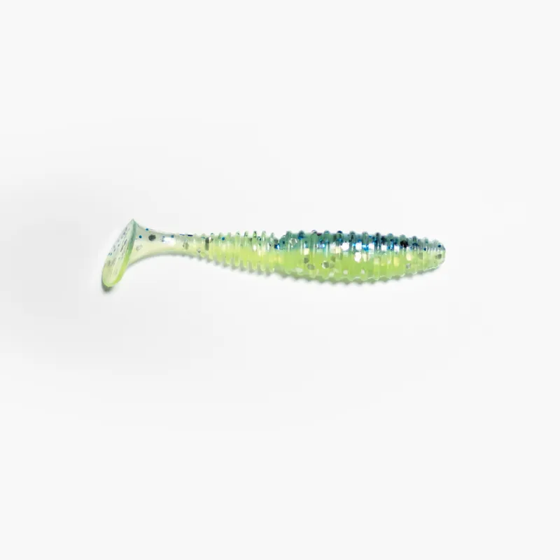 Reiva Zander Power Shad by Jadabo 5 cm Blue-Lime gumihal Hete Deal
