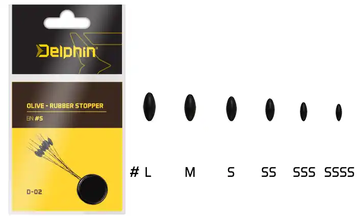Delphin Olive - Rubber stopper (S) Lage Prijs