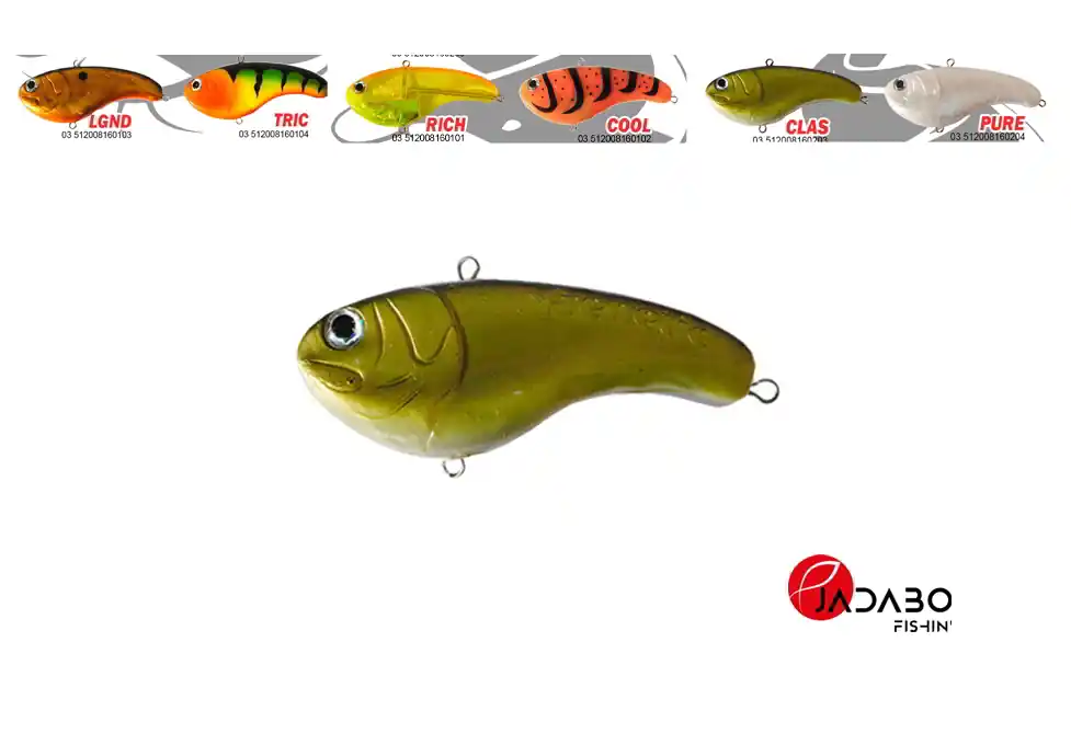 Gecertificeerd Frenetic FatFish, 81mm, 60g, TPE gumi, CLAS wobbler